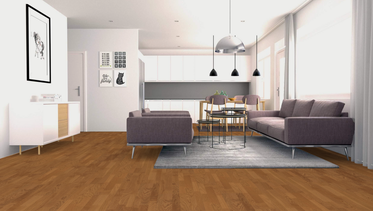 Baltic Square in Autumn Morning