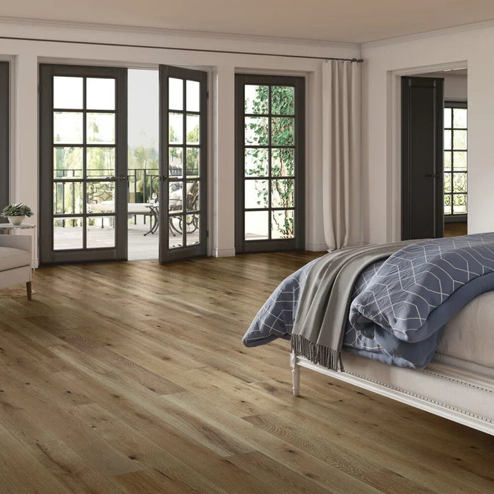 New Hardwood Flooring for white wall home