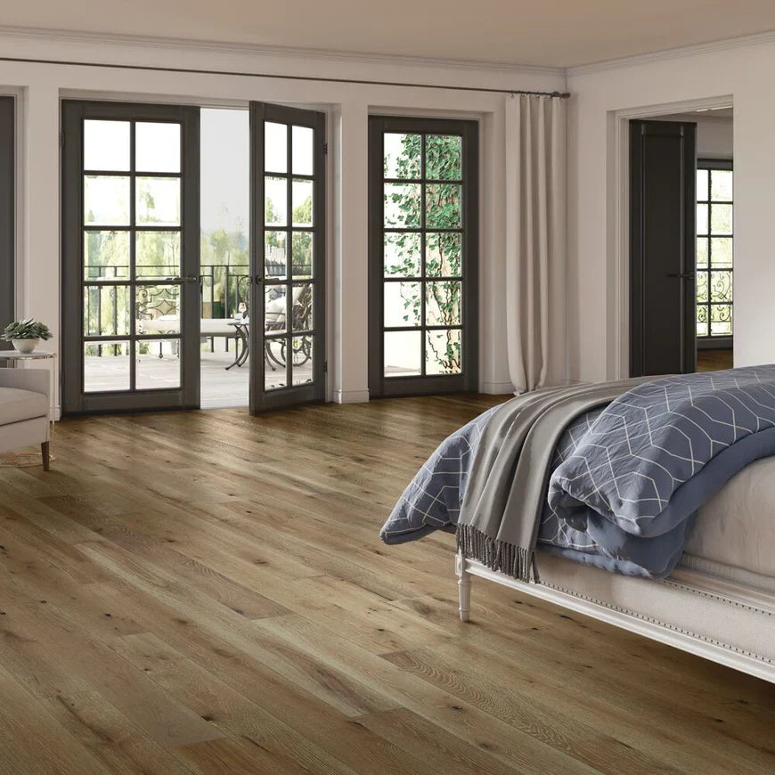 New Hardwood Flooring for white wall home