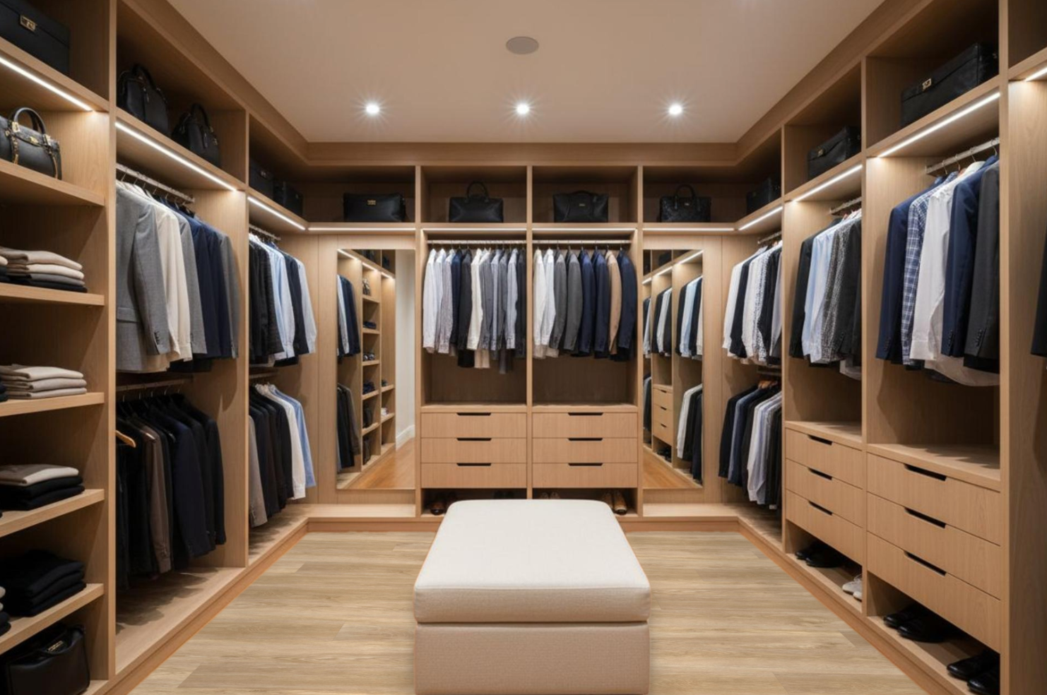 Walk-In Closet Flooring & Design